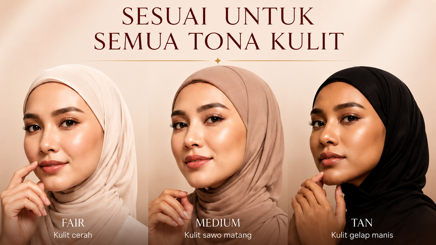 Sesuai untuk semua tona kulit
